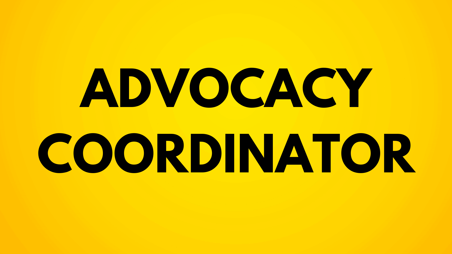 Job: Advocacy Coordinator